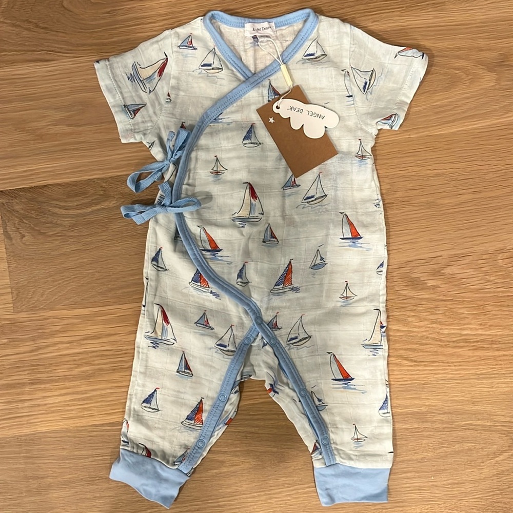 Angel Dear Muslin wrap coverall